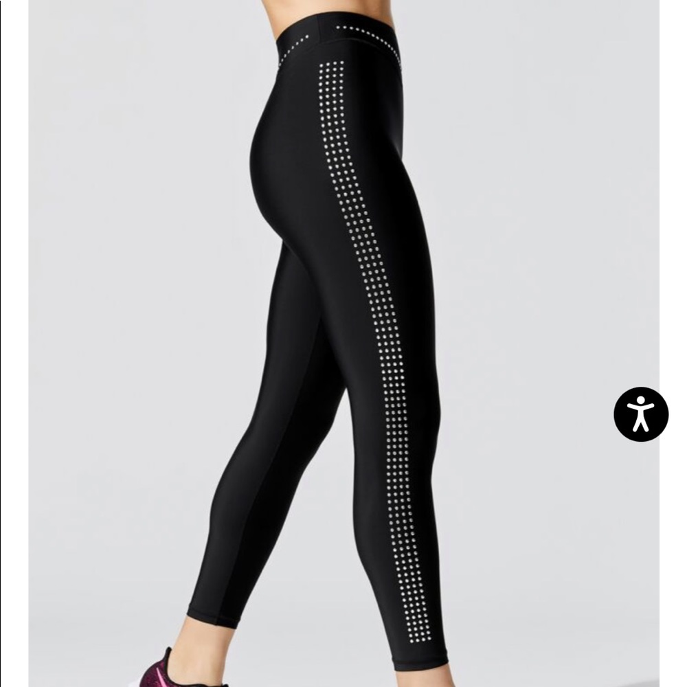 Adam Selman Sport Plunge Studded Leggings